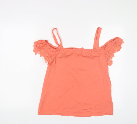 Womens UK Size 12 Oasis Pink Basic Tank
