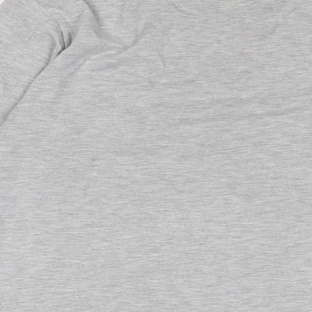 Closure Mens Grey Cotton T-Shirt Size L Crew Neck - Logo