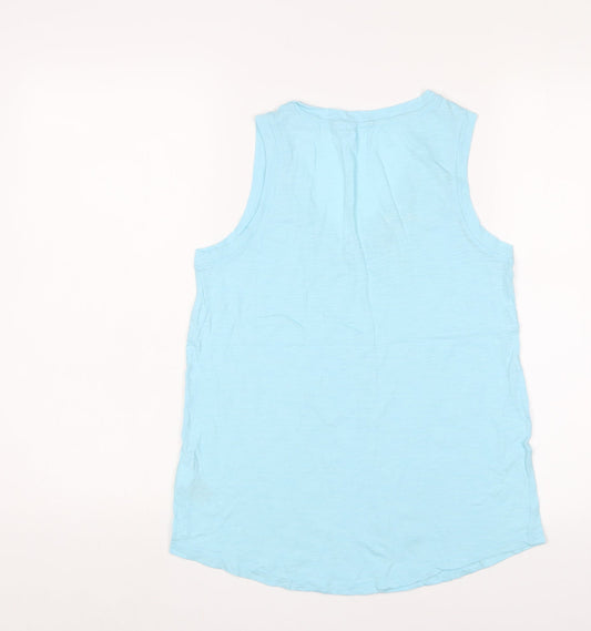 Womens UK Size S Gap Blue Basic T-Shirt