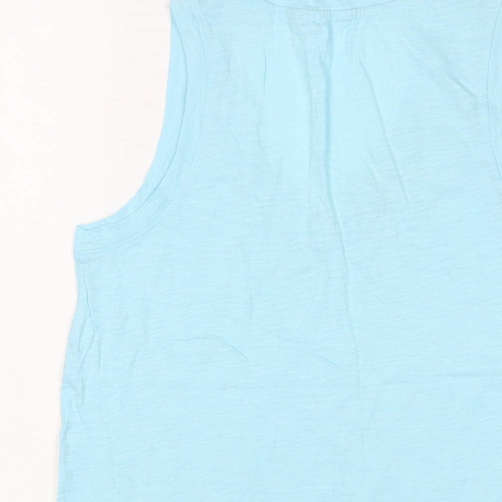 Womens UK Size S Gap Blue Basic T-Shirt