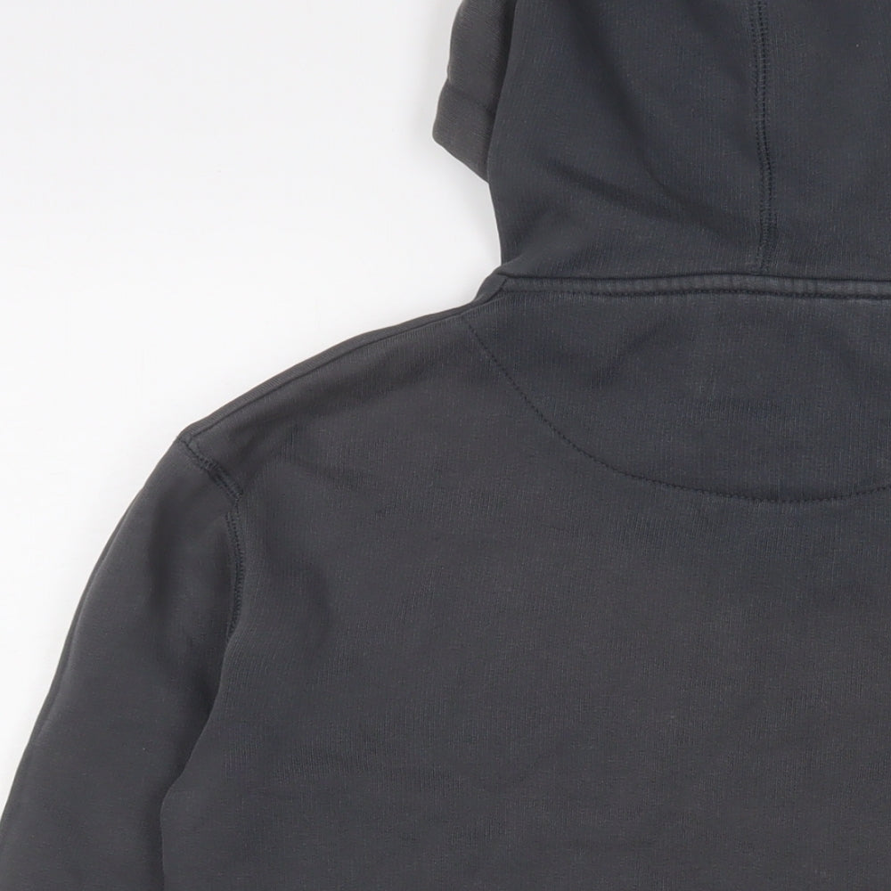 11 degrees Mens Grey Cotton Pullover Hoodie Size S - Logo