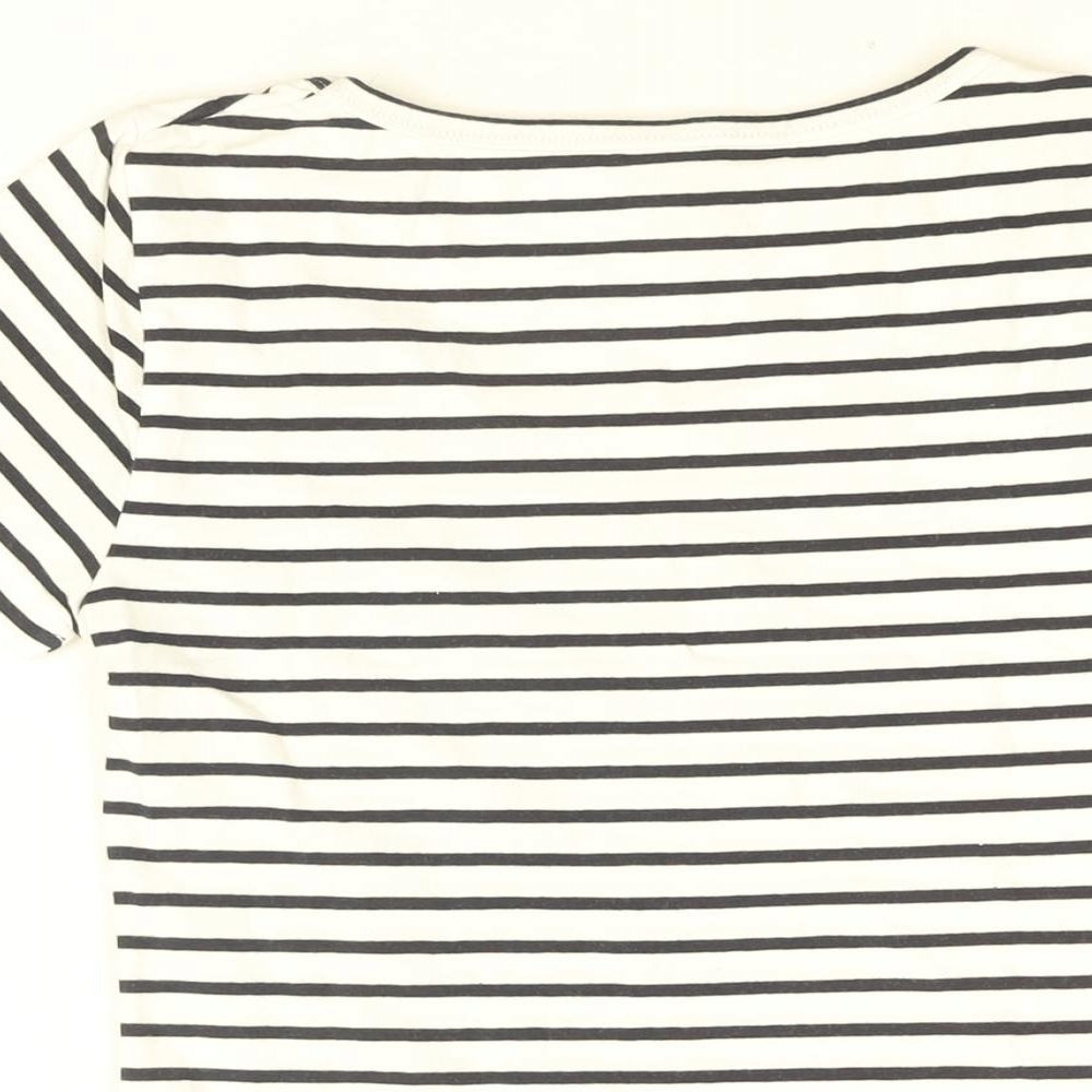 Womens UK Size S VERO MODA White Basic T-Shirt