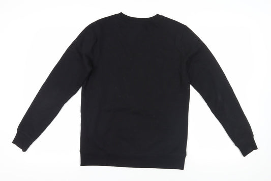 Back view of Disney Dumbo Black Sweatshirt, Crew Neck, size 8