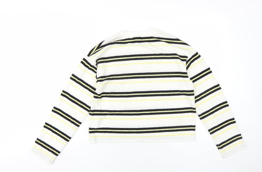 Womens UK Size S H&M White Basic T-Shirt