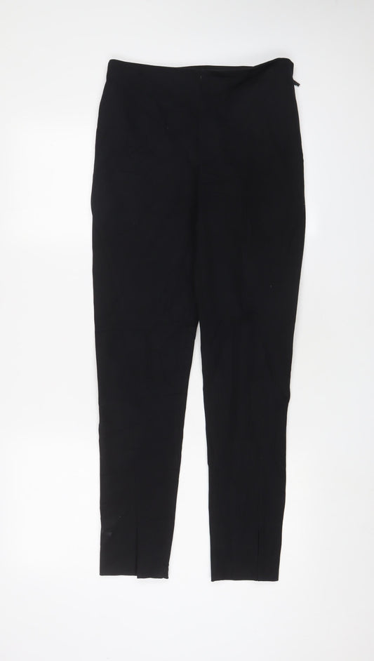 Womens UK Size 10 French Connection Regular Fit Black Trousers