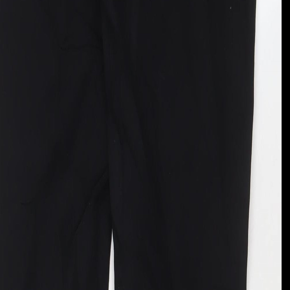 Womens UK Size 10 French Connection Regular Fit Black Trousers