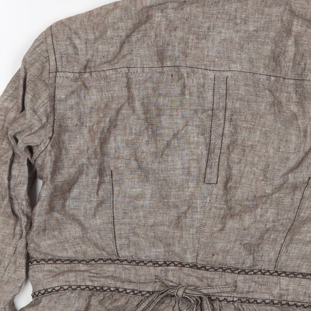 RJR.John Rocha Womens Brown Jacket Size 8 Button