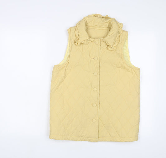Womens UK Size 8 Daisy Street Yellow Gilet