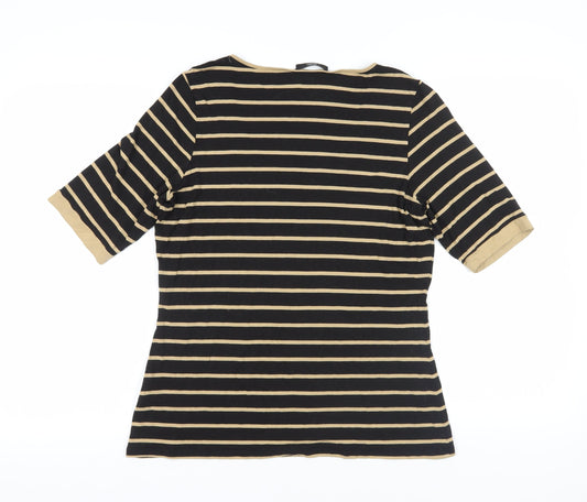 Womens UK Size 16 Marks and Spencer Black Basic T-Shirt
