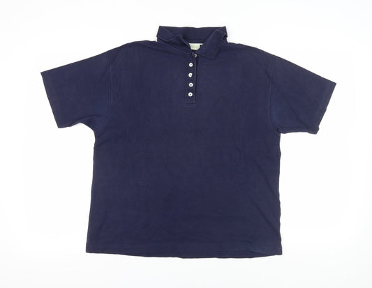 Unisex Adults UK Size L Holmewood Blue Basic Polo