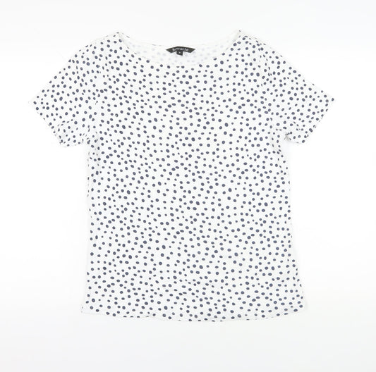 Womens UK Size 16 Bonmarché White Basic T-Shirt