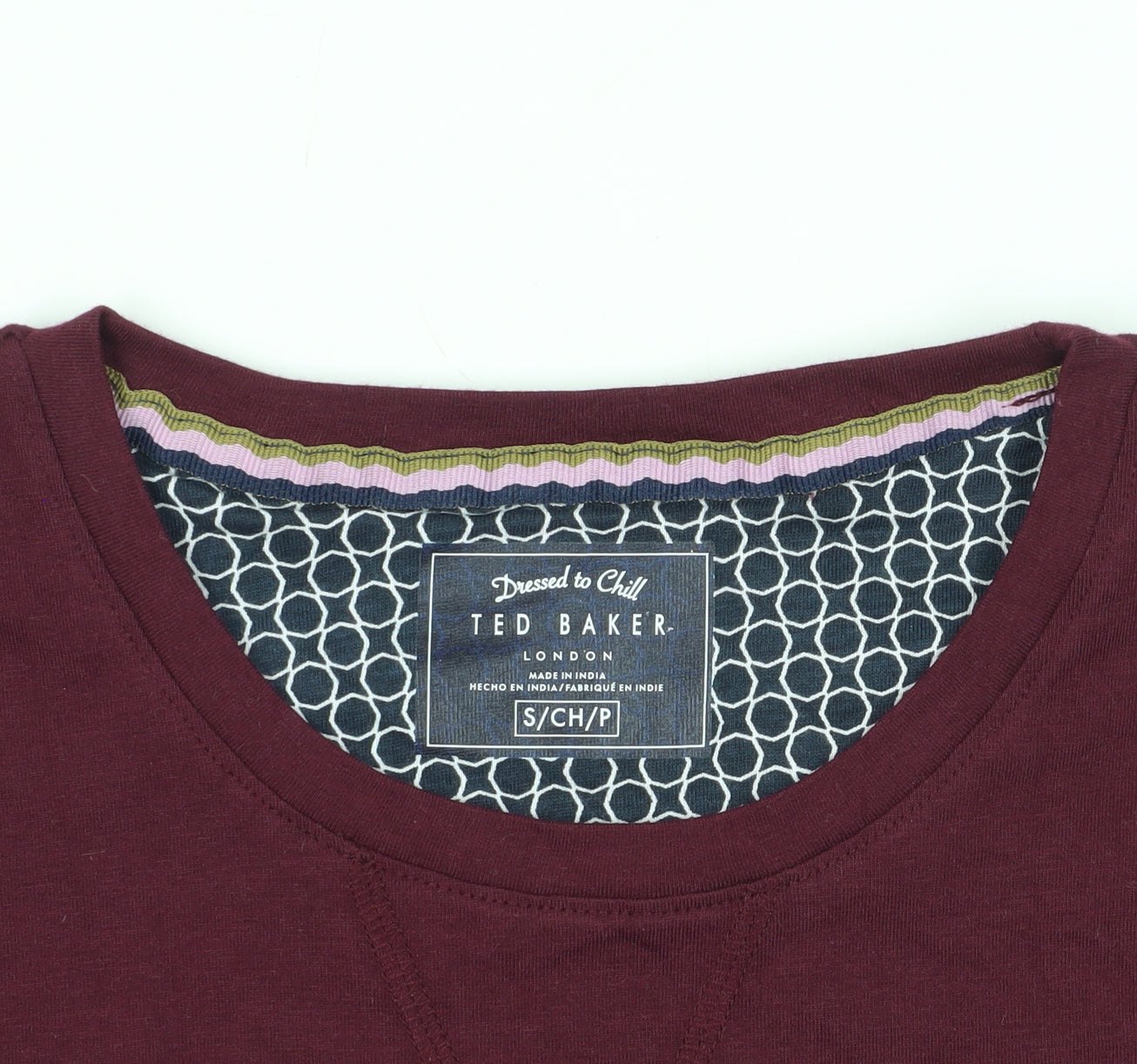 Ted Baker Red Long Sleeve Men's T-Shirt Size S