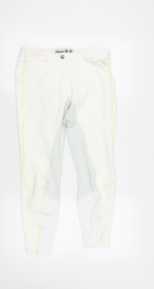 Additional front view of Musto Women's White Skinny Trousers, size 12