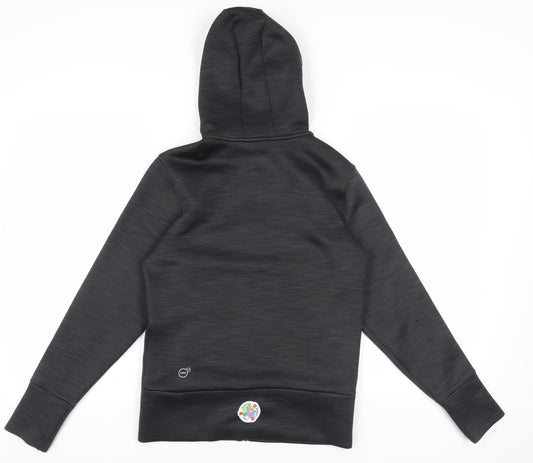 Puma Black Full Zip Hoodie - Unisex S - Activewear Essential