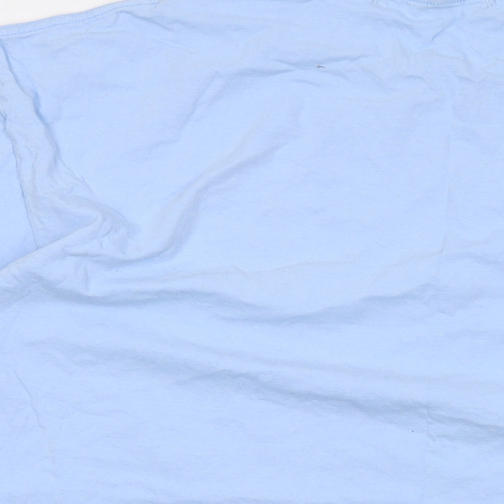 Philosophy Football Mens Blue Cotton T-Shirt Size 2XL Crew Neck - MCFC 2023