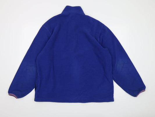 Mens UK Size L Lands' End Blue Pullover Sweatshirt