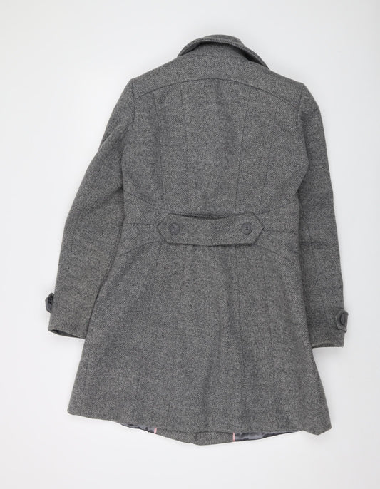Womens UK Size S Oasis Grey Overcoat