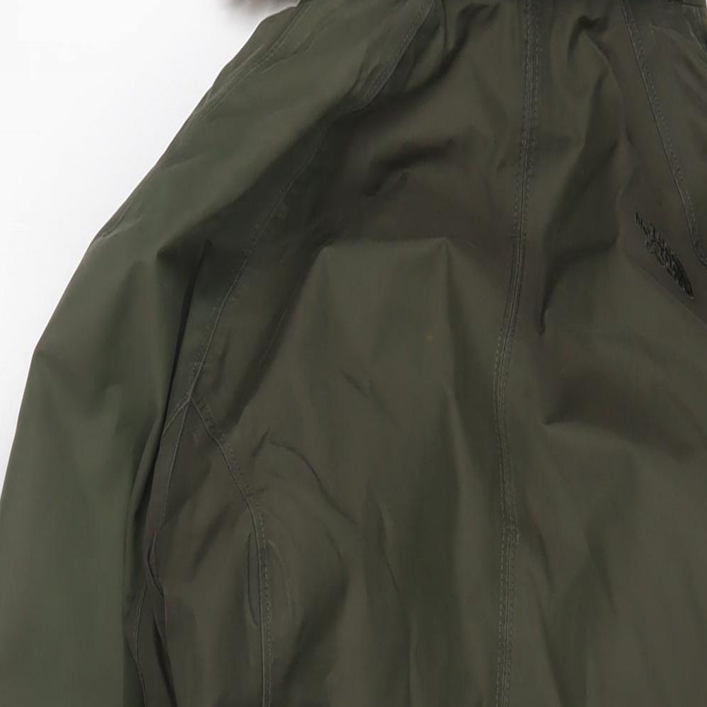 Womens UK Size S DECATHLON Green Parka Coat