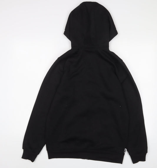 Mens UK Size S Lonsdale Black Full Zip Hoodie