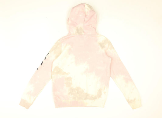 Womens UK Size XS Hollister Pink Pullover Hoodie