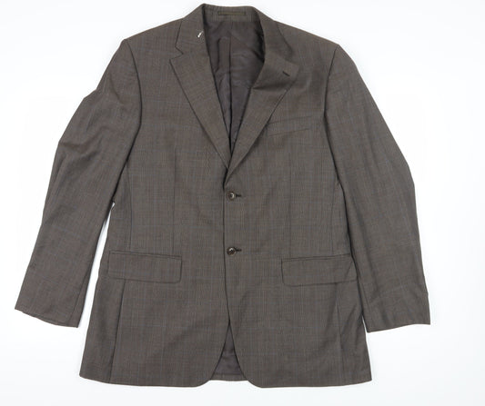 Mens UK Size 44 Austin Reed Regular Brown Suit Jacket