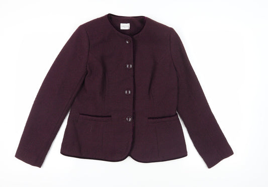 Womens UK Size 10 Eastex Purple Basic Jacket