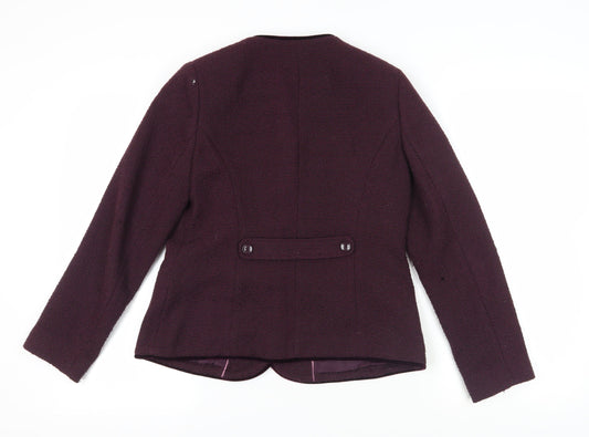 Womens UK Size 10 Eastex Purple Basic Jacket