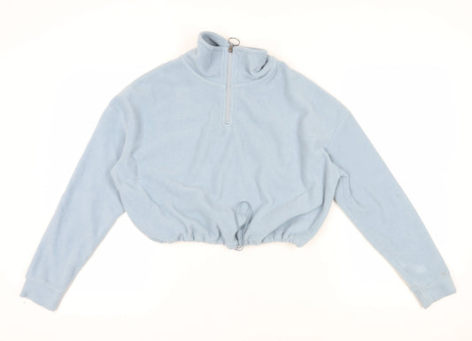 Womens UK Size S Brave Soul Blue Pullover Sweatshirt