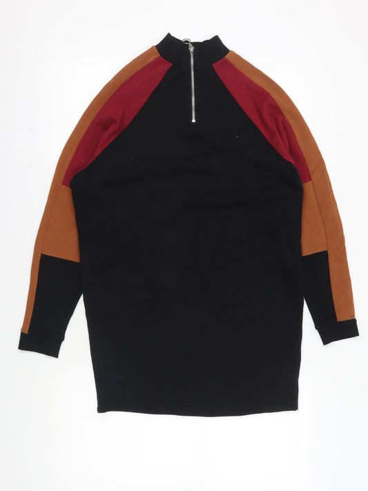 Additional front view of BDG Multicoloured Long Sleeve Knit Jumper Dress XS