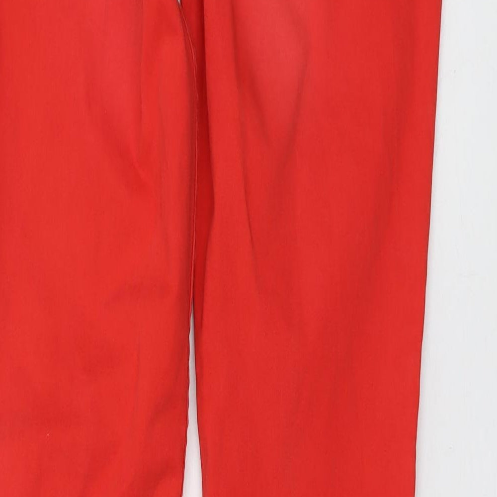 Womens UK Size 10 MOTIVI Regular Fit Skinny Red Jeans