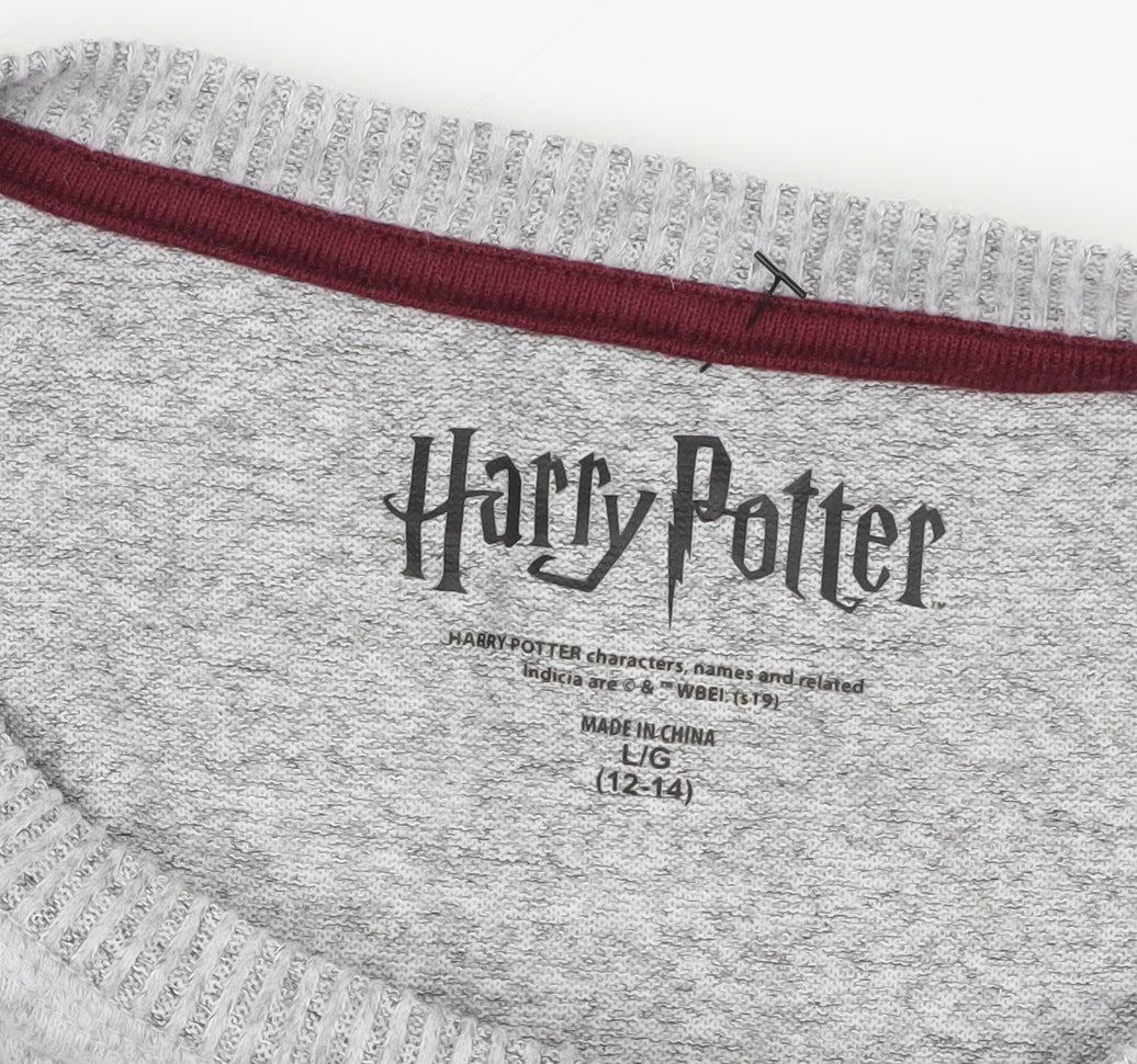 Harry Potter Grey Nightshirt with 3/4 Sleeves, Size 12