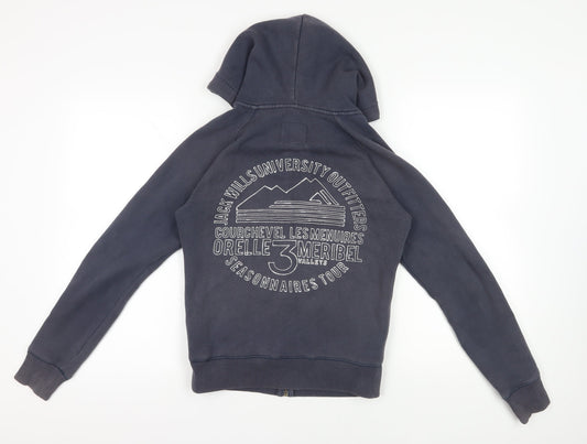 Womens UK Size 8 Jack Wills Grey Full Zip Hoodie