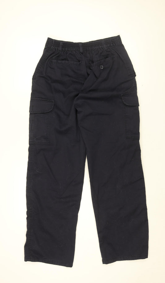 Portwest Mens Blue Polyester Trousers Size M L31 in Regular Zip