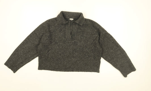 Womens UK Size S Pimkie Grey Pullover Jumper