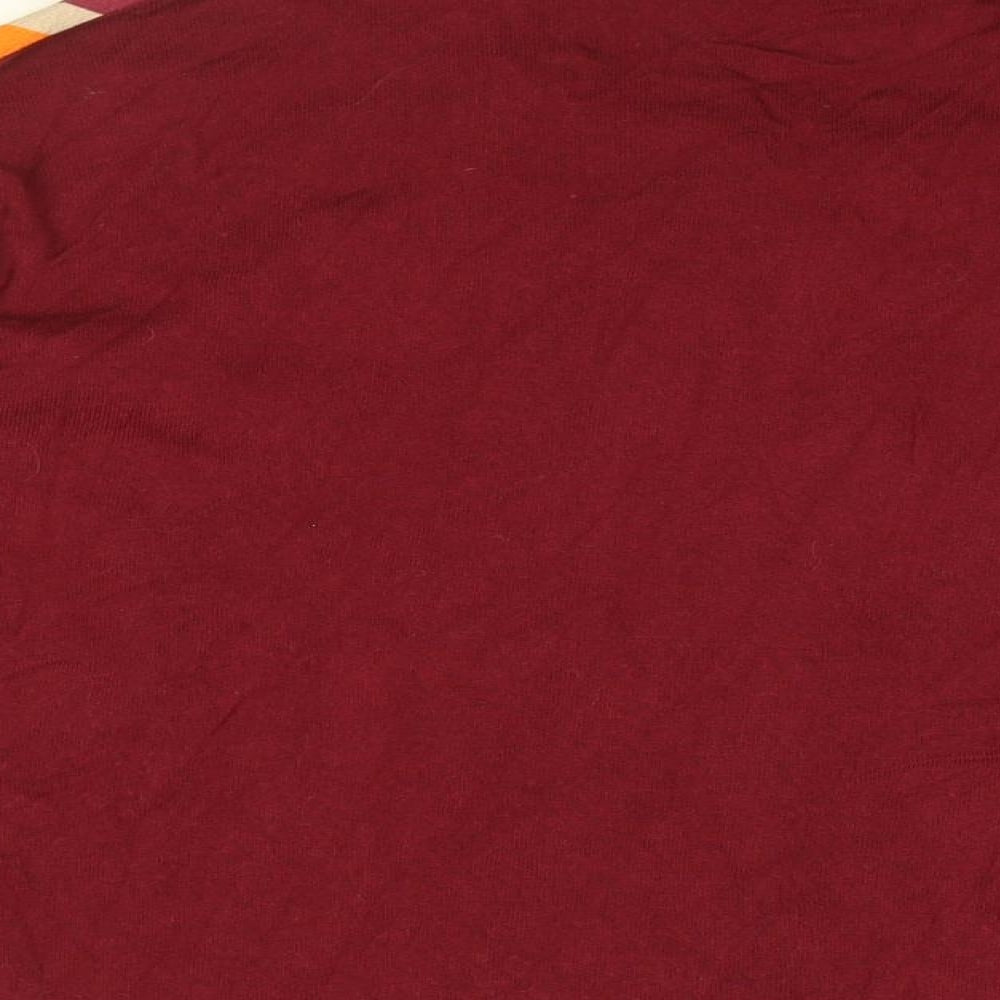 Womens UK Size M United Colors of Benetton Red Basic Blouse