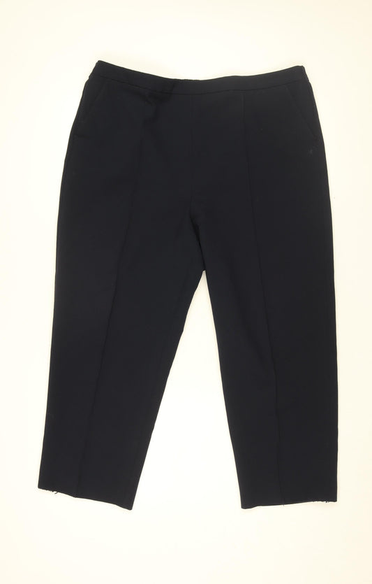 Womens UK Size 18 Isle Regular Fit Blue Trousers