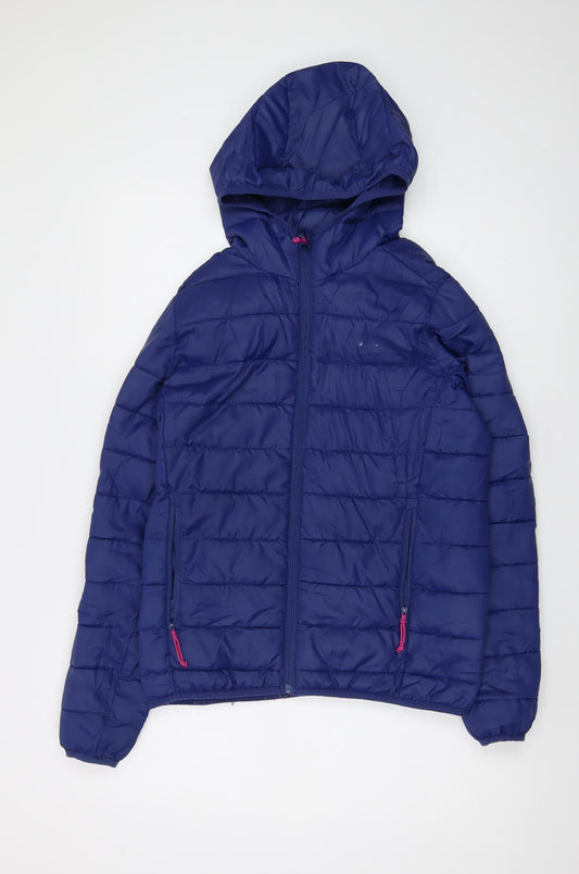 Womens UK Size 8 Freedom Trail Blue Puffer Jacket