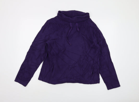 Womens UK Size 14 Cotton Traders Purple Pullover Sweatshirt