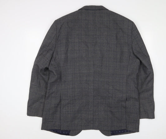 Mens UK Size 48 Brook Taverner Regular Grey Suit Jacket