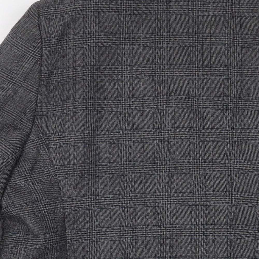 Mens UK Size 48 Brook Taverner Regular Grey Suit Jacket