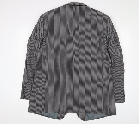 Mens UK Size 44 Brook Taverner Regular Grey Suit Jacket
