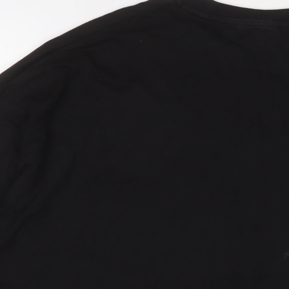 Womens UK Size L ASOS Black Basic T-Shirt