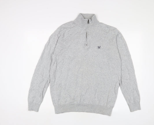 Womens UK Size L Crew Clothing Grey Pullover Jumper