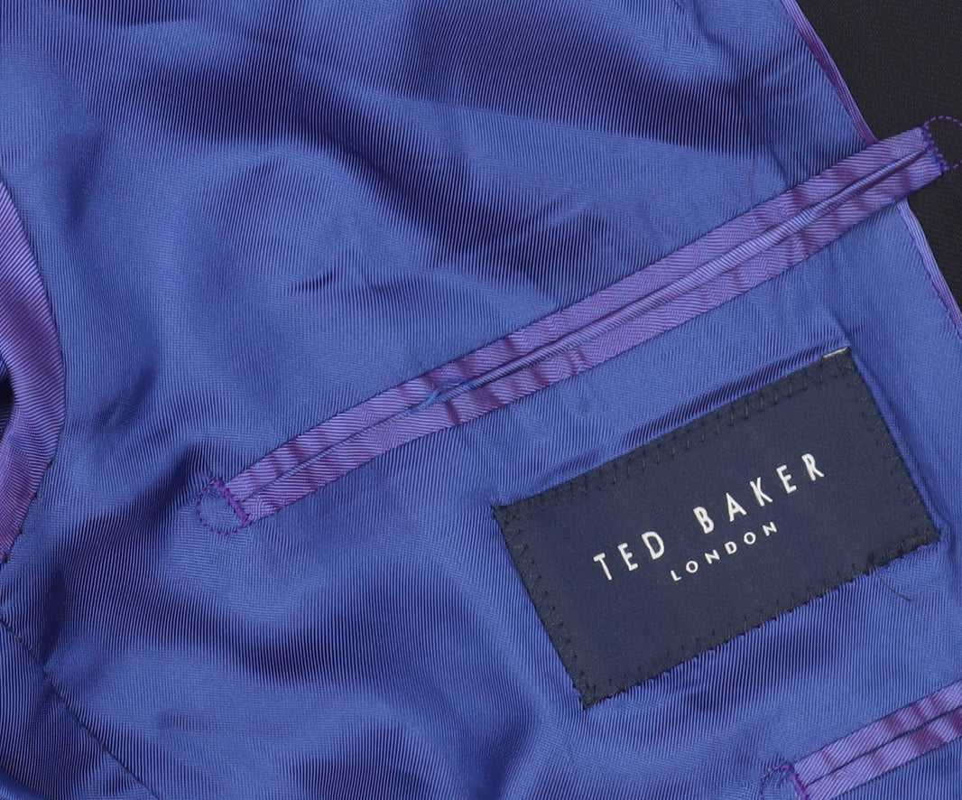 Mens UK Size 42 Ted Baker Regular Black Suit Jacket