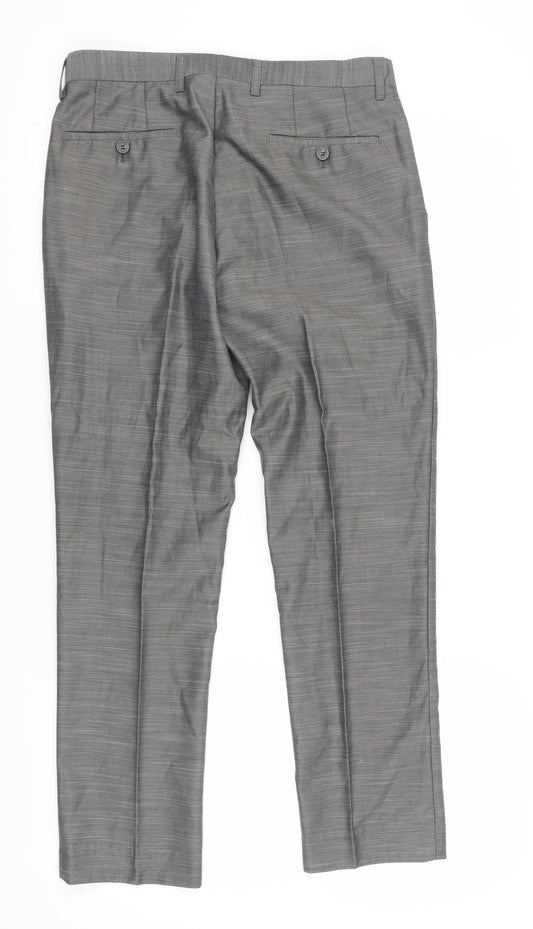Goodsouls Grey Classic Dress Trousers UK 32R