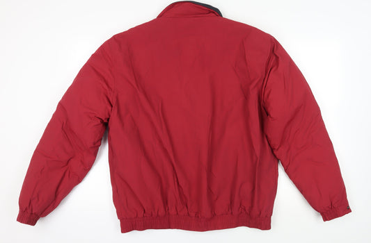 Mens UK Size XL Joseph Turner Red Bomber Jacket