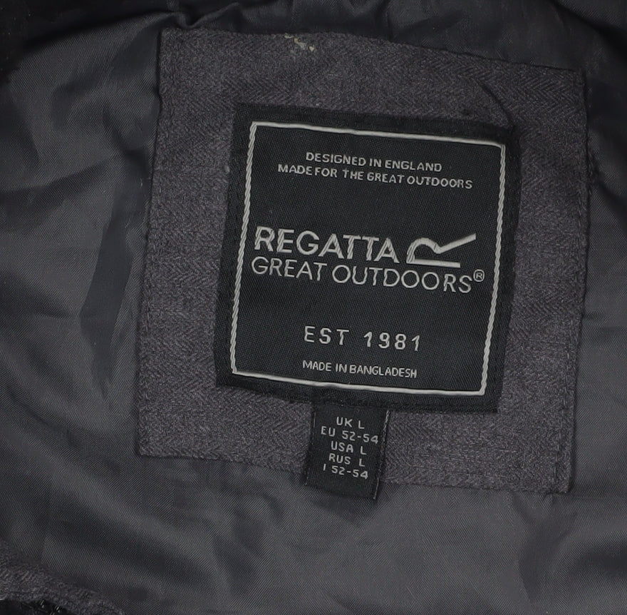 Mens UK Size L Regatta Black Puffer Jacket