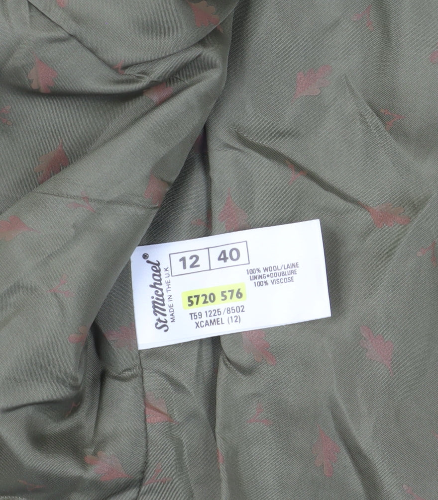 Close-up detail of St Michael Multicoloured Wool Blazer, size 12