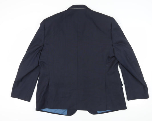 Mens UK Size 48 Marks and Spencer Regular Blue Suit Jacket