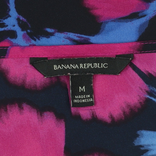 Unisex Adults UK Size M Banana Republic Multicoloured Tunic Blouse
